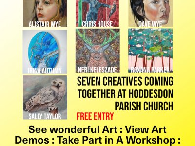 Hoddesdon Collective exhibiting in Hoddesdon Parish church as pa