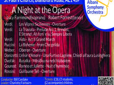 St Albans Symphony Orchestra (SASO) 27JUN26 concert