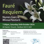 Faure Requiem, Haydn and Nunes Garcia