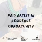 Last call for paid Artist in Residence opportunity