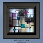 Mondrian stained glass window design
